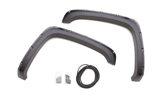 Lund RX109TA Elite Series Black Rivet Style Textured Finish Front Fender Flares For 2007-2013 Sierra 1500