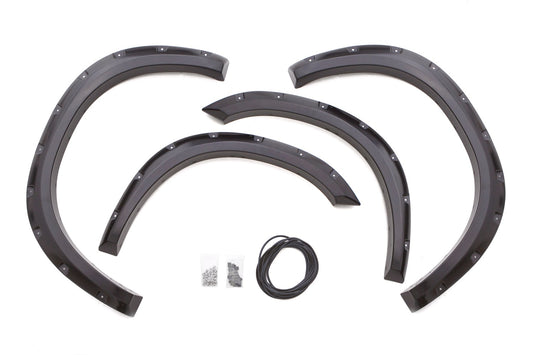 Lund RX204S Elite Series Black Rivet Style Smooth Finish 4-Piece Fender Flare Set For 2019-2022 Ram 1500 Classic 2009-2018 Ram 1500 (Excludes Sport And Express)