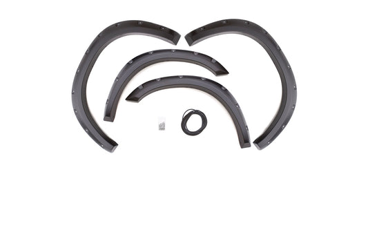 Lund RX204T Elite Series Black Rivet Style Textured Finish 4-Piece Fender Flare Set For 2019-2022 Ram 1500 Classic 2009-2018 Ram 1500 (Excludes Sport And Express)