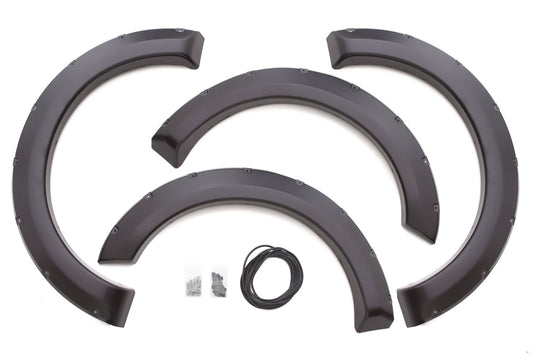 Lund RX310S Elite Series Black Rivet Style Smooth Finish 4-Piece Fender Flare Set For 2004-2008 Ford F-150 (Excludes Stepside)