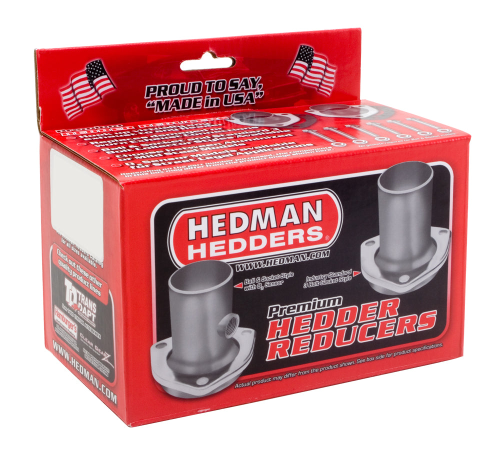 Hedman Hedders 3 IN. 3-BOLT FLANGE HEADER REDUCERS; 2-1/2 IN. EXHAUST SYSTEM; ALUMINIZED 21110