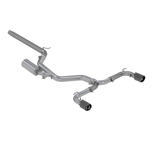 MBRP Exhaust MBRP PRO Series Golf GTI 3" Cat Back Dual Split Rear Exit Exhaust System with CF S46063CF