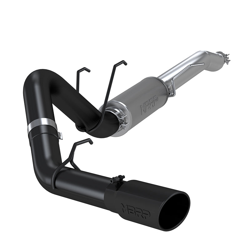 MBRP Exhaust 4in. Resonator Back; Single Side; Black Coated S5247BLK