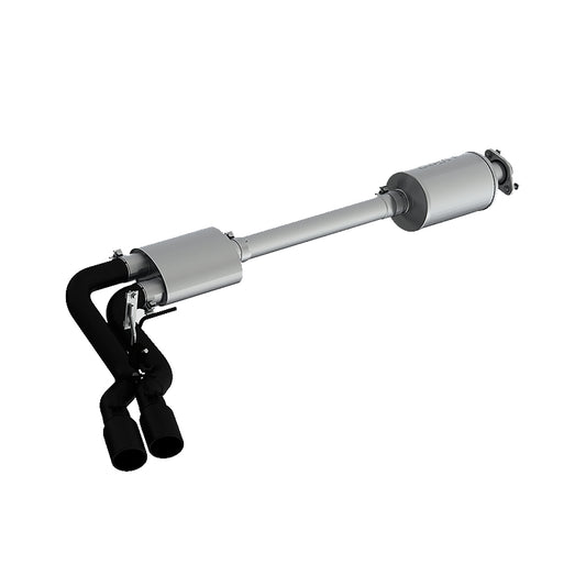 MBRP Exhaust 3in. Cat Back; Pre-Axle Dual Outlet; Black Coated; Street Version S5262BLK