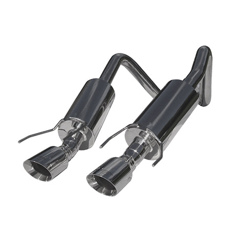 MBRP Exhaust 2 1/2in. Dual Muffler Axle Back; 4in. Round Dual Wall Tips; T304 S7000304