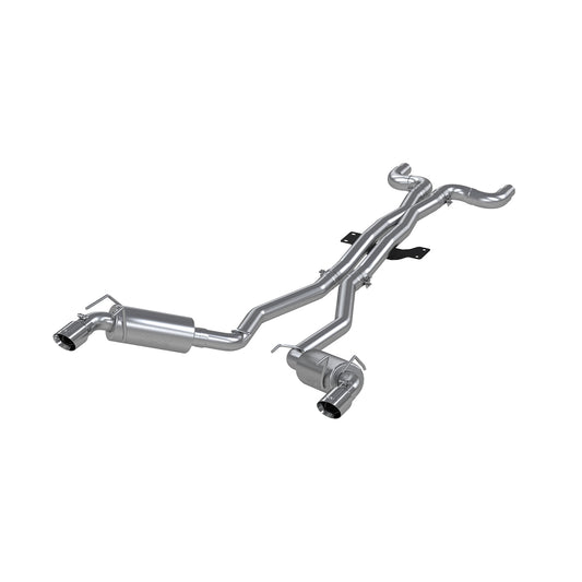 MBRP Exhaust 3in. Dual Cat Back; Round Tips; T409 S7018409