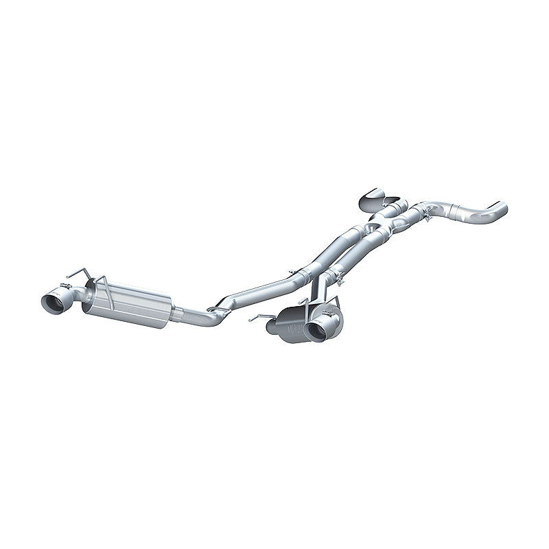 MBRP Exhaust 2 1/2in. Dual Cat Back; Round Tips; T409 S7020409