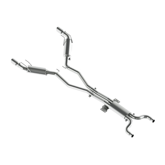 MBRP Exhaust 3in. Dual Cat Back; Round Tips; T409 S7024409