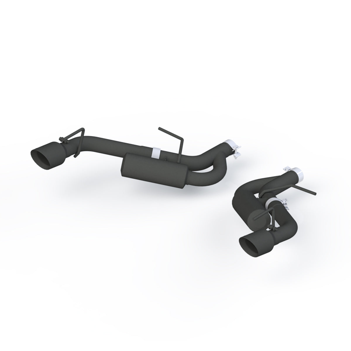 MBRP Exhaust 2.5in. Axle Back; Non NPP; Black Coated S7038BLK