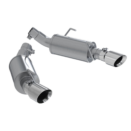 MBRP Exhaust 2 1/2in. Dual Mufflers Axle Back; Split Rear; T304 S7200304