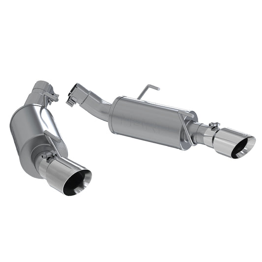 MBRP Exhaust 2 1/2in. Dual Mufflers Axle Back; Split Rear; AL S7200AL
