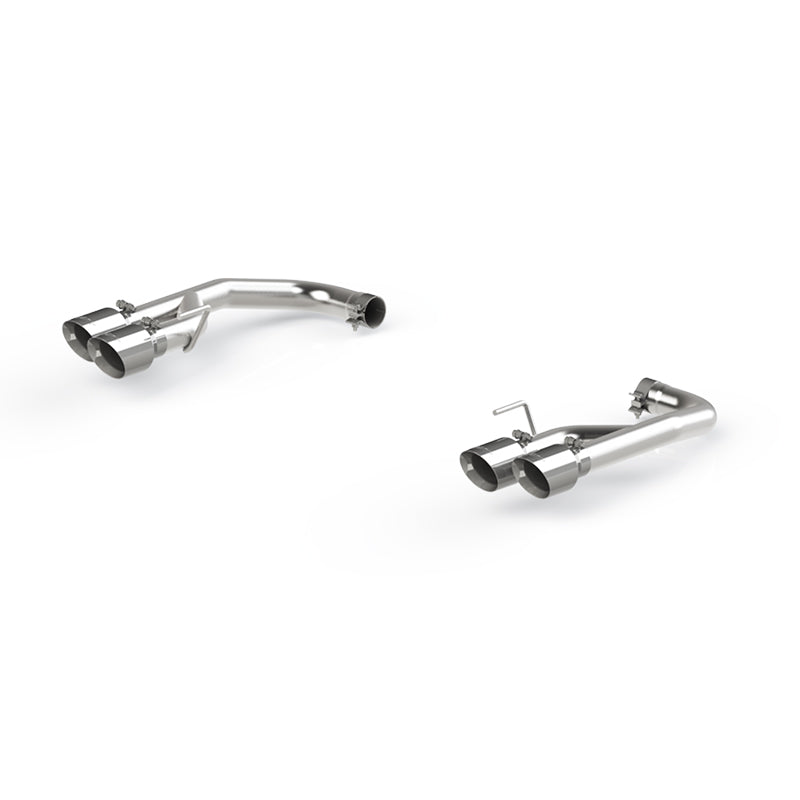 MBRP Exhaust 2.5in. Axle Back; with Quad 4in. Dual Wall Tips; Non Active Exhaust; T304 S7211304