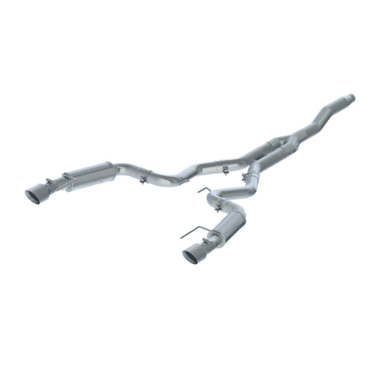 MBRP Exhaust 3in. Cat Back; Dual Split Rear; Race Version; 4.5in. tips; T409 S7275409