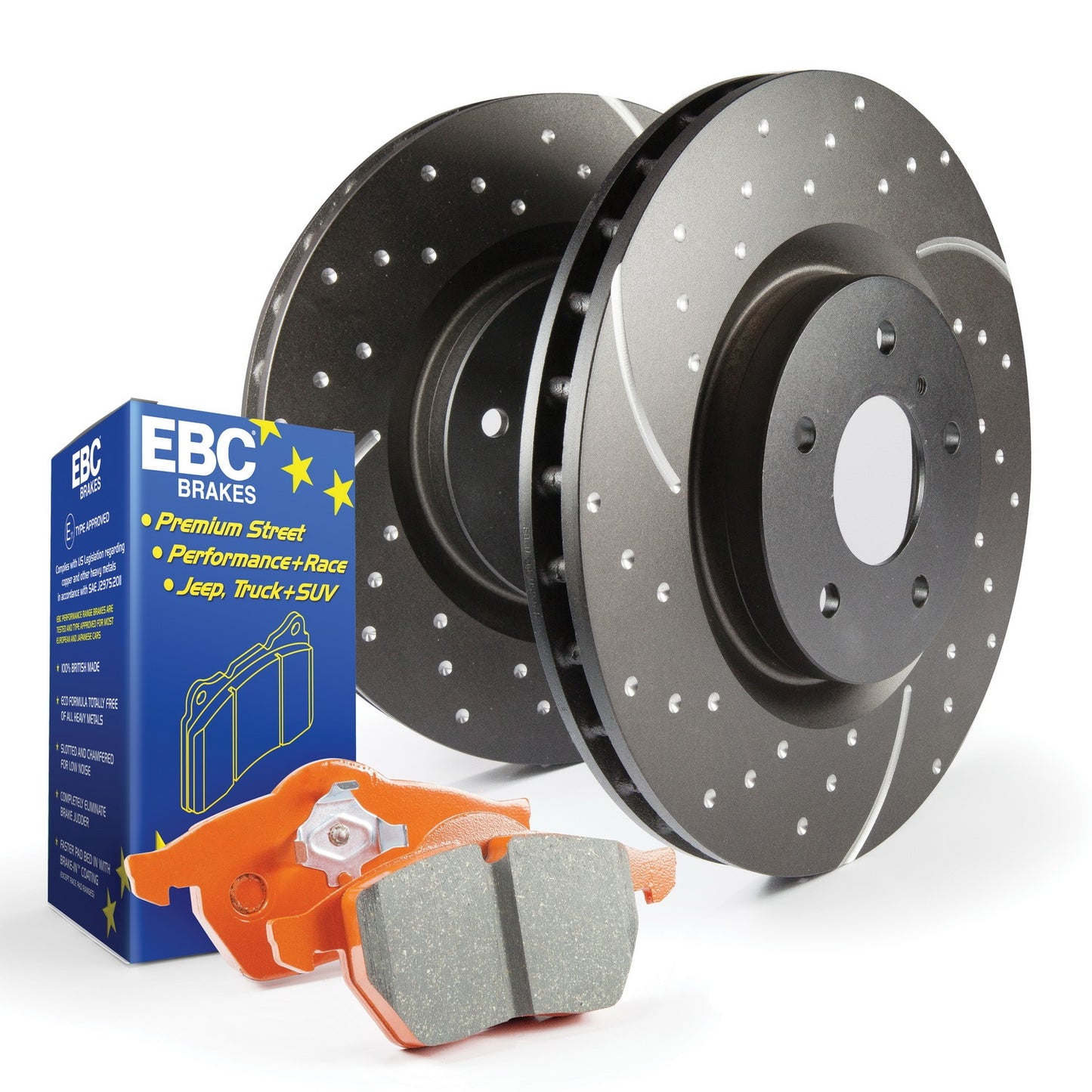 EBC S8KF1073 S8 Kits Orangestuff And GD Rotors