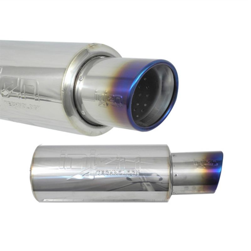 Injen 60MM Universal Muffler with Titanium Burnt Tip SES225TT