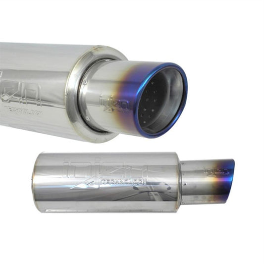 Injen 60MM Universal Muffler with Titanium Burnt Tip SES225TT