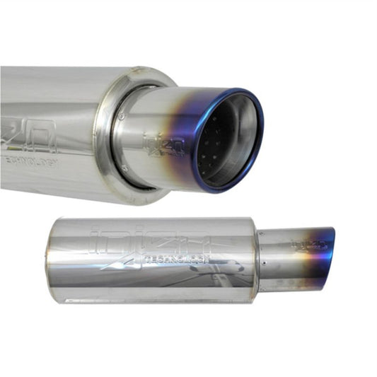 Injen 76MM Universal Muffler with Titanium Burnt Tip SES300TT