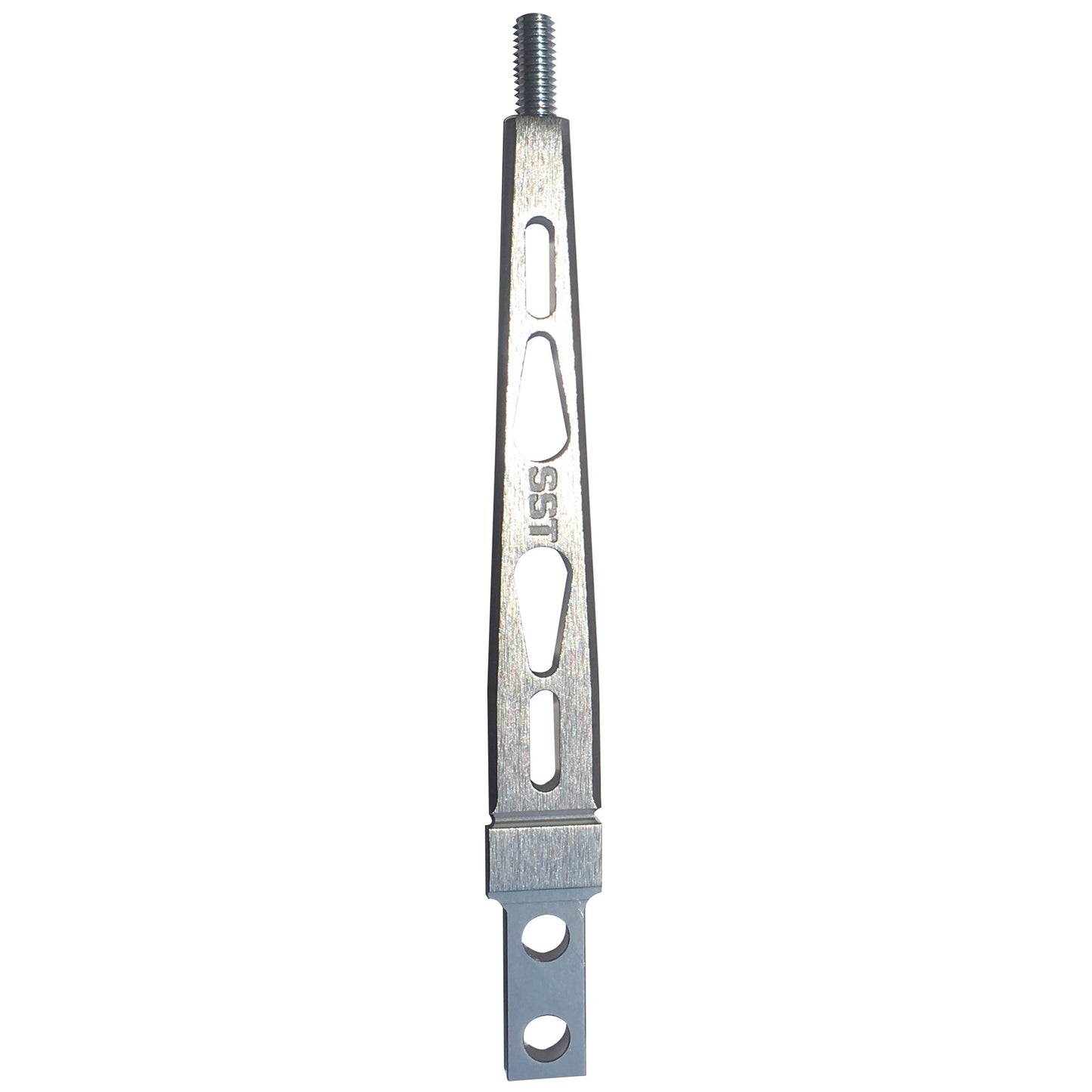 Silver Sport Transmissions 8" Straight Shifter Stick Billet Aluminum Brushed Aluminum Finish SLA-00504