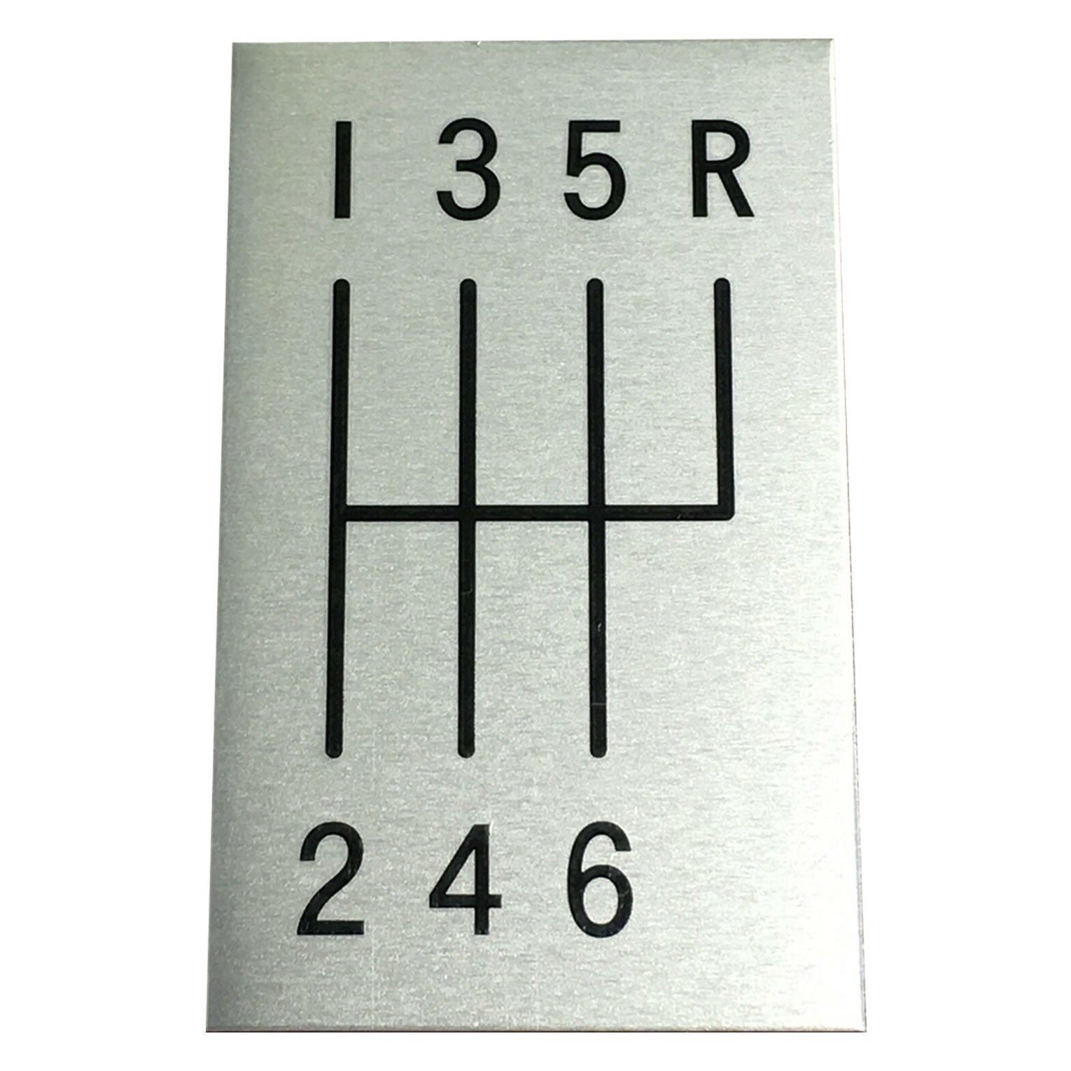 Silver Sport Transmissions 6 Speed Shift Pattern Plate For 1963 1967 C ...