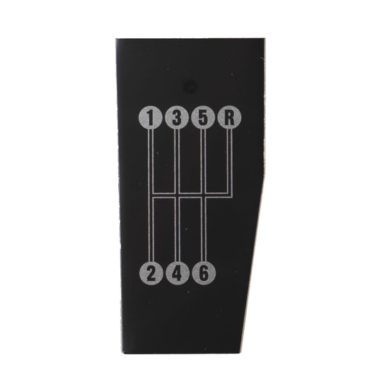 Silver Sport Transmissions 6 Speed Shift Pattern Plate For 1968 1976 Chevy Corvette SLG-C3EVNP6