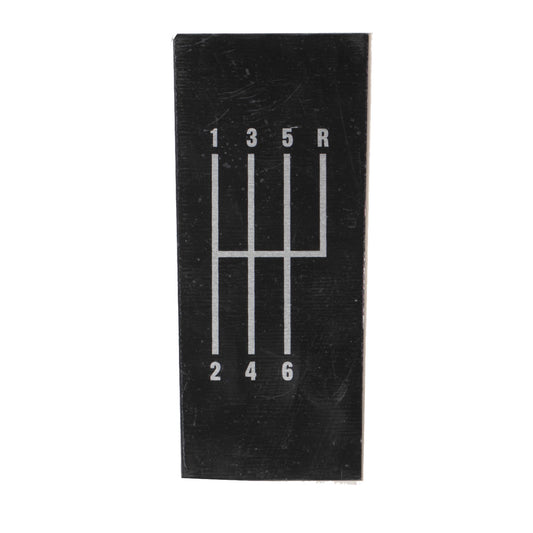 Silver Sport Transmissions 6 Speed Shift Pattern Plate For 1977 1982 Chevy Corvette SLG-C3LVNP6