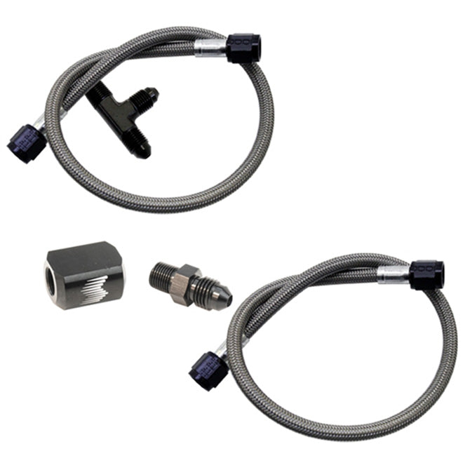 Snow PerformanceWater-Methanol Dual Nozzle Upgrade Stainless Steel Braided Line SNO-40040-BRD