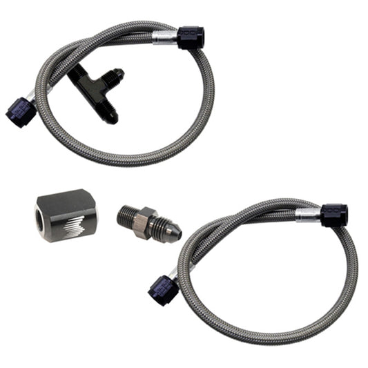 Snow PerformanceWater-Methanol Dual Nozzle Upgrade Stainless Steel Braided Line SNO-40040-BRD