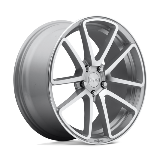 R120 18X8.5 5X4.5 GL-SLVR-MACH 45MM