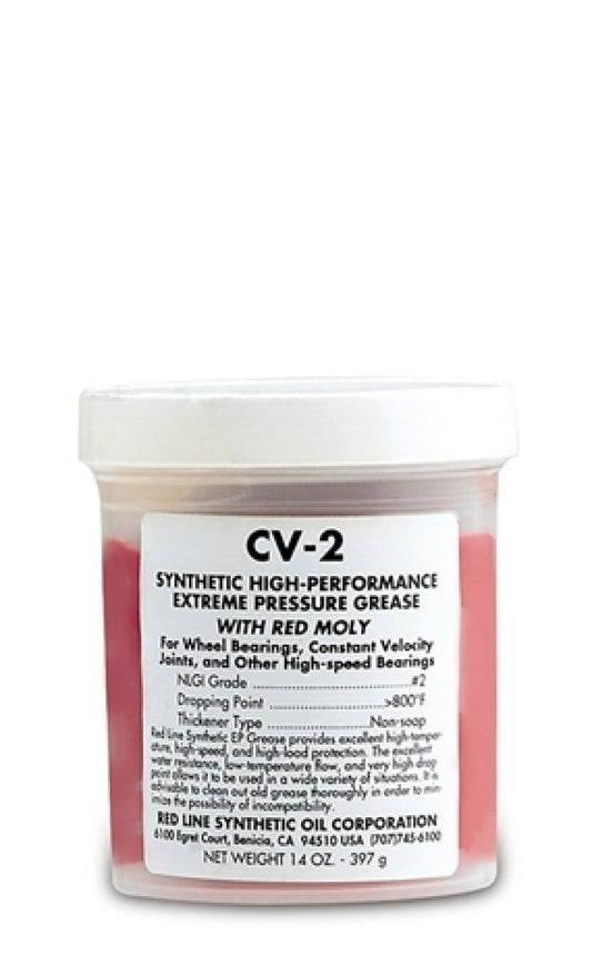 Red Line CV-2 Grease with Moly - 14oz Jar Product made in USA 180401