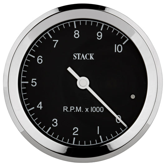 Stack TACHOMETER CLASSIC 80MM BLACK 0-10K RPM ST200C-010