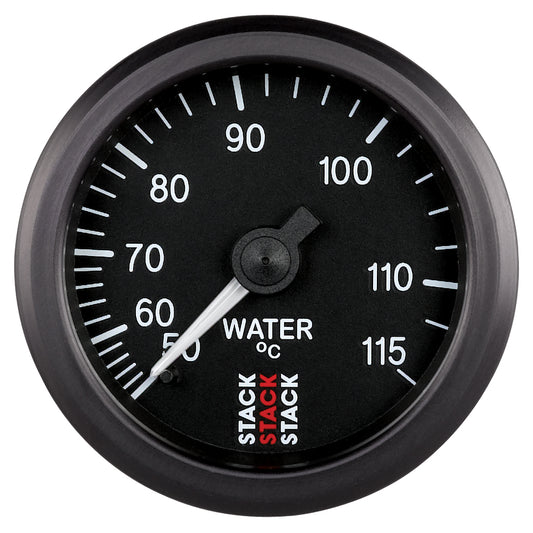 Stack WATER TEMP MECHANICAL 52MM BLACK 50-115 Celsius 3/8 in. BSPT (M) ST3107