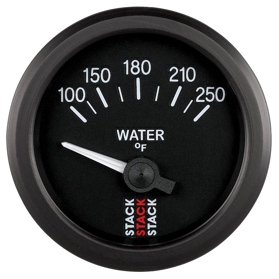 Stack WATER TEMP ELECTRIC 52MM BLK 100-250 Farinihieht 1/8 in. NPTF ST3208
