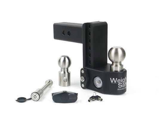 Weigh Safe Steel Weigh Safe 6" Drop Hitch With 2.5" Shank Keyed Alike WS05 Included SWS6-2.5-KA