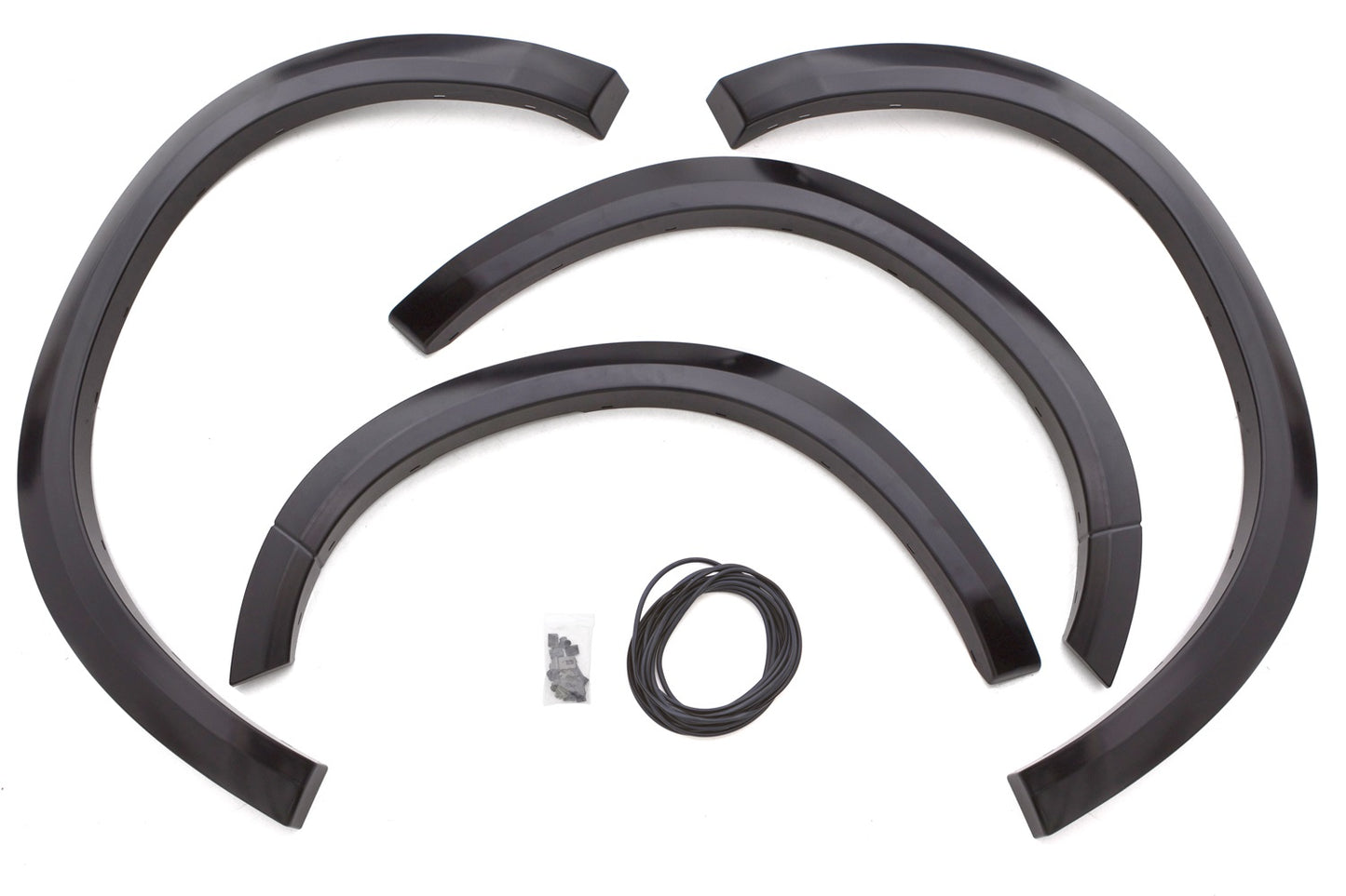 Lund SX204S Elite Series Black Sport Style Smooth Finish 4-Piece Fender Flare Set For 2019-2022 Ram 1500 Classic 2009-2018 Ram 1500 (Excludes Sport And Express)