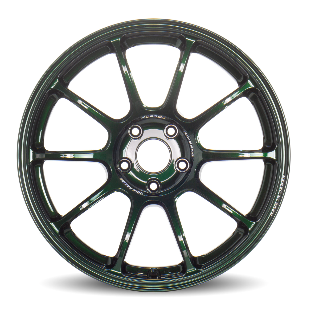 Volk ZE40 - custom size 19x10.0 HYPER COLORS, RACING GREEN Wheel