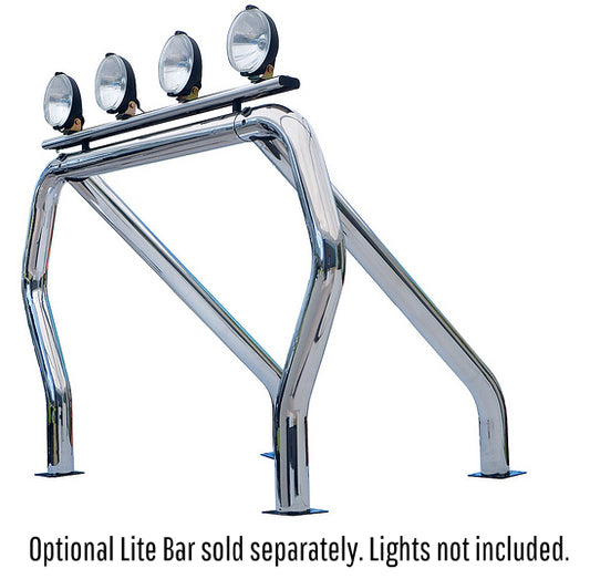 Go Rhino 9009516SSC Single Bar/Single Kicker (On Wheel Wells) Chrome