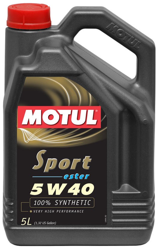 Motul SPORT 5W40 - 5L - Synthetic Engine Oil 105700
