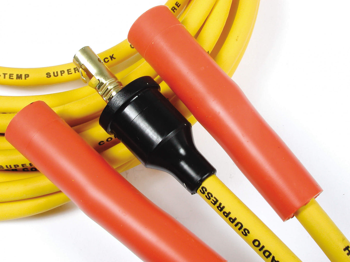 ACCEL Spark Plug Wire Set - Universal Fit - Straight Boots - 6 cyl - Yellow 4021ACC
