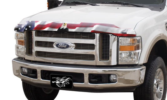 Stampede 2139-30 Vigilante Premium Hood Protector American Flag W/Eagle For 2008-2010 Ford F-250/ F-350/F-450/F-550 Super Duty (Front Grille)