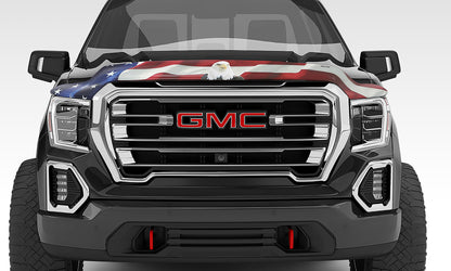 Stampede 302-30 Vigilante Premium Hood Protector American Flag W/Eagle For 1994-2005 Chevrolet S10/GMC Sonoma 1995-2005 Chevrolet Blazer/GMC Jimmy 1998-2001 GMC Envoy 1996-2001 Oldsmobile Bravada