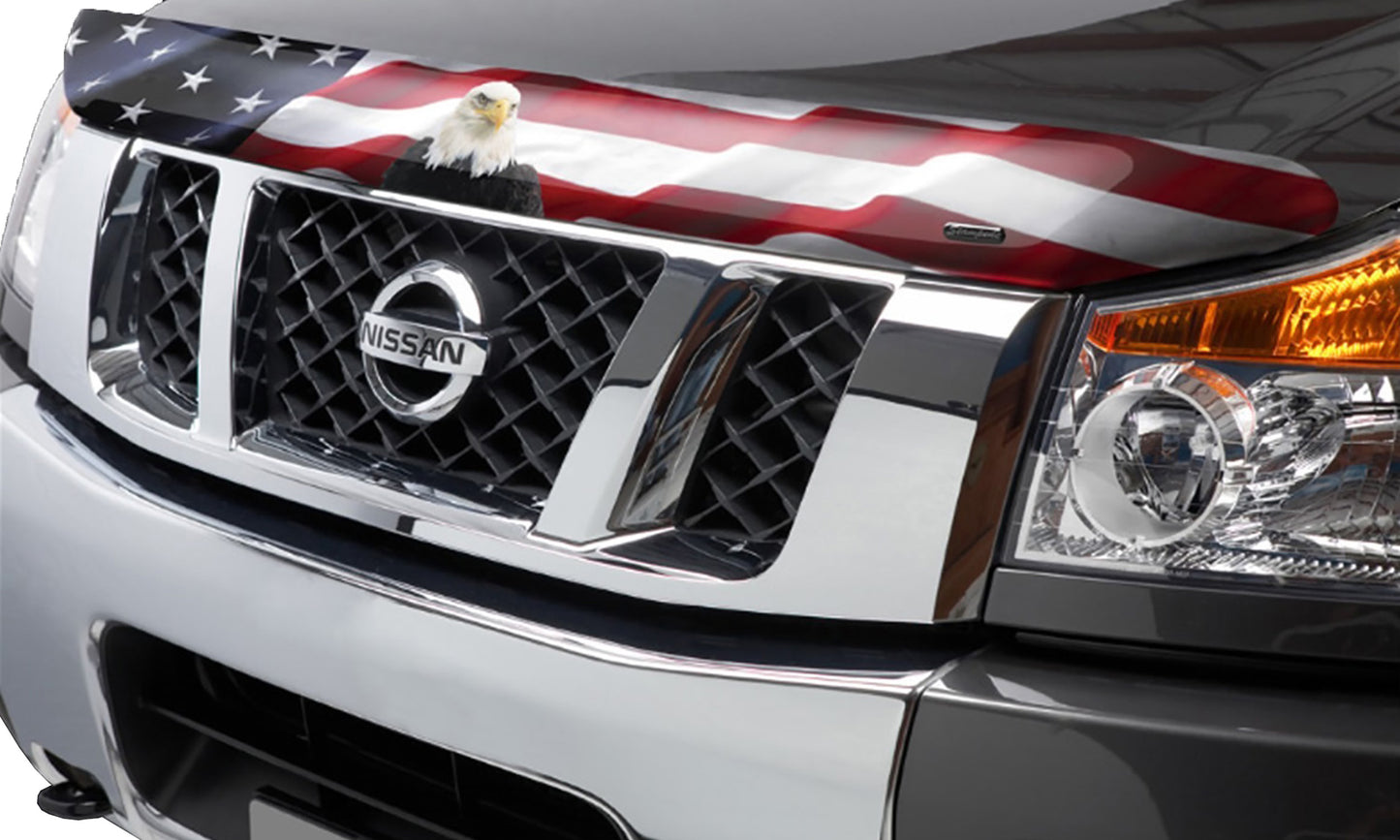 Stampede 2414-30 Vigilante Premium Hood Protector American Flag W/Eagle For 2005-2021 Nissan Frontier 2005-2007 Nissan Pathfinder