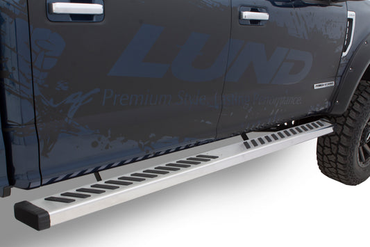 Lund 28665040 Summit Ridge 2.0 Stainless Steel Running Boards For 2005-2022 Toyota Tacoma Double Cab