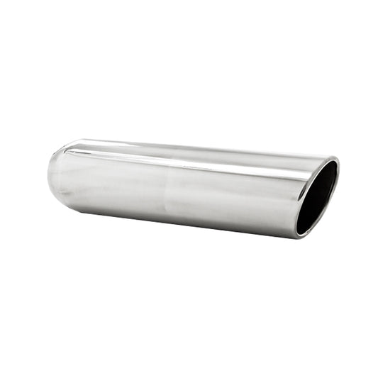 MBRP Exhaust 4in. OD; 3in. inlet; 16in. in length; Angled Cut Rolled End; Weld on; T304 T5136