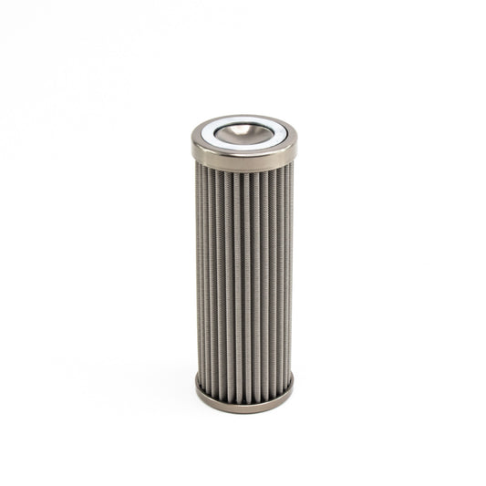 Deatschwerks In-line fuel filter element, stainless steel 100 micron. Fits DW 160mm housing. Universal DEW-8-02-160-100