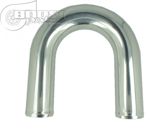 BOOST products Aluminum Elbow 180 Degrees with 50mm (2") OD, Mandrel Bent, Polished '3102031850