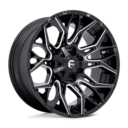 D769 22X10 8X6.5 G-BLK-MILL -18MM