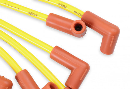 ACCEL Spark Plug Wire Set - 8mm - Yellow with HEI Stock Style Boots 4048