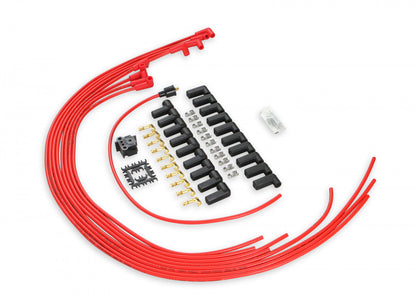ACCEL Spark Plug Wire Set - 8mm - Universal - Red Wire with Red 90 Deg Boots 5041R