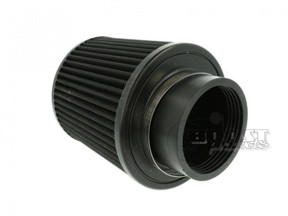 BOOST products Universal Air Filter 76mm (3") ID Connection, 127mm (5") Length, Black IN-LU-127-076
