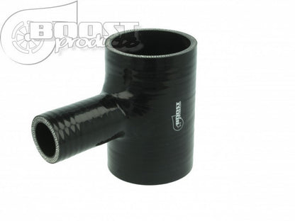 BOOST products Silicone T-piece Adapter 70mm (2-3/4") ID / 25mm (1") Branch ID / Black '3259907025